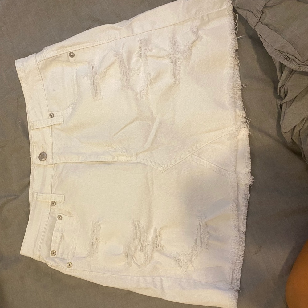 White American Eagle Denim Skirt